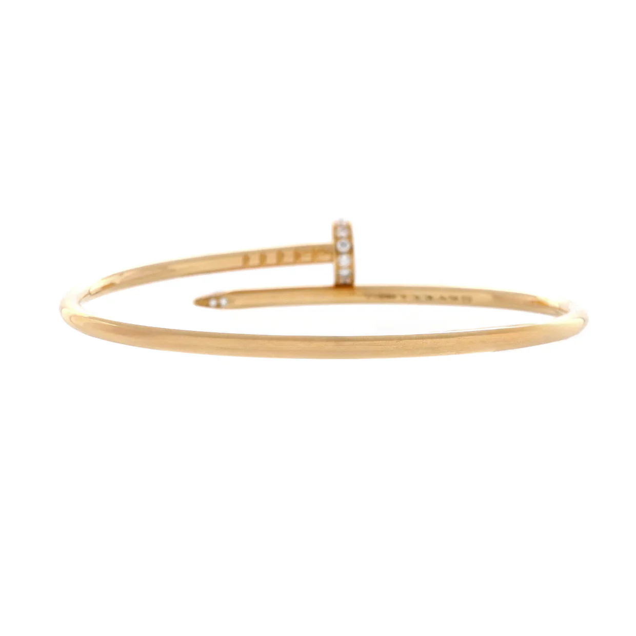 Juste un Clou Bracelet 18K Yellow Gold with Diamonds Small - Deep Luxury