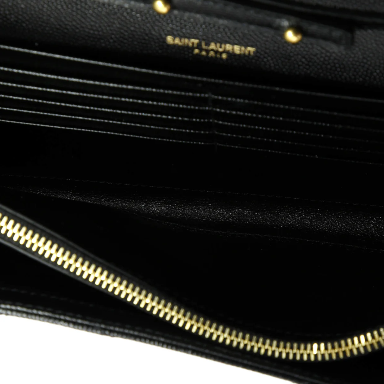 Classic Monogram Wallet on Chain Matelasse Chevron Leather Medium - Deep Luxury