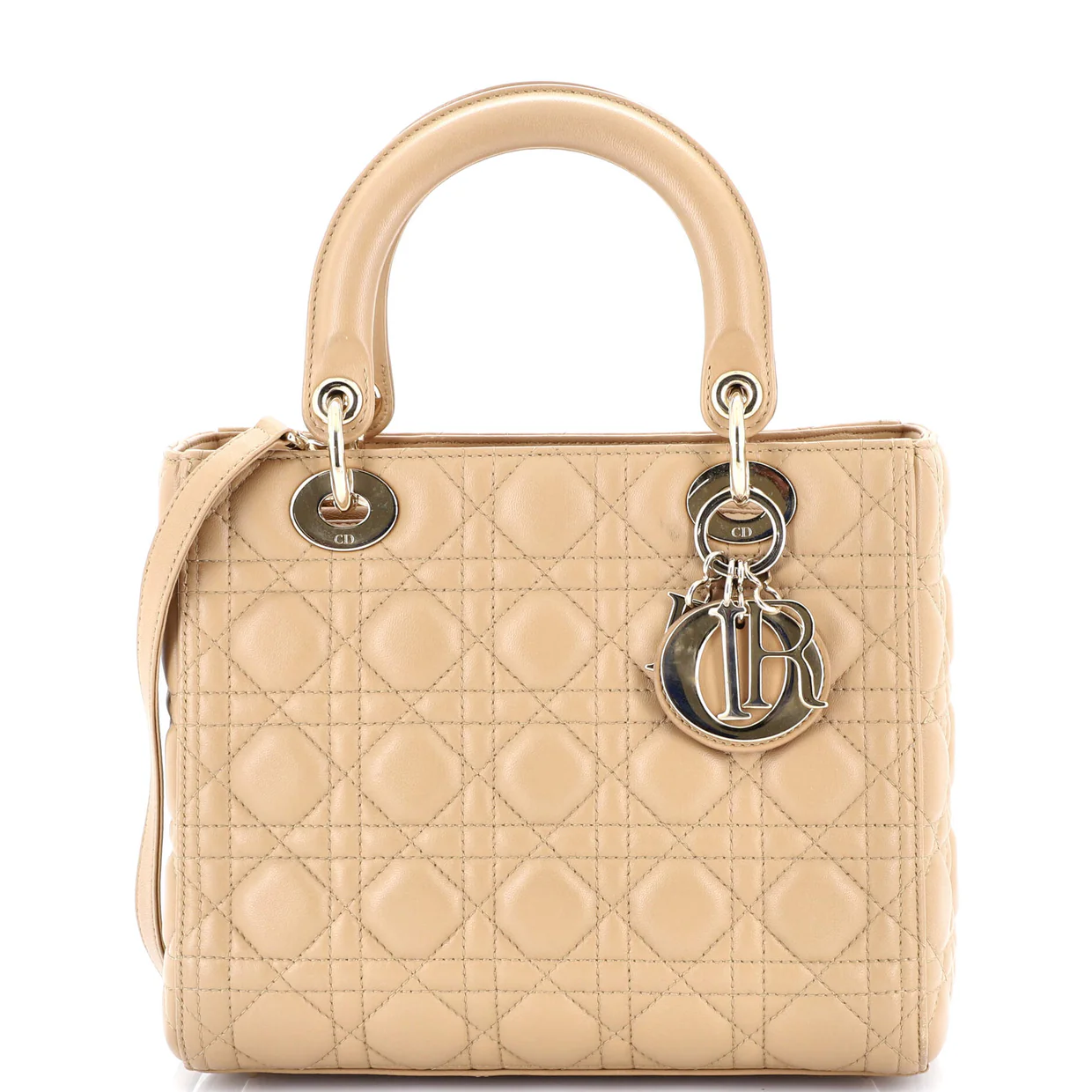 Lady Dior Bag Cannage Quilt Lambskin Medium - Deep Luxury