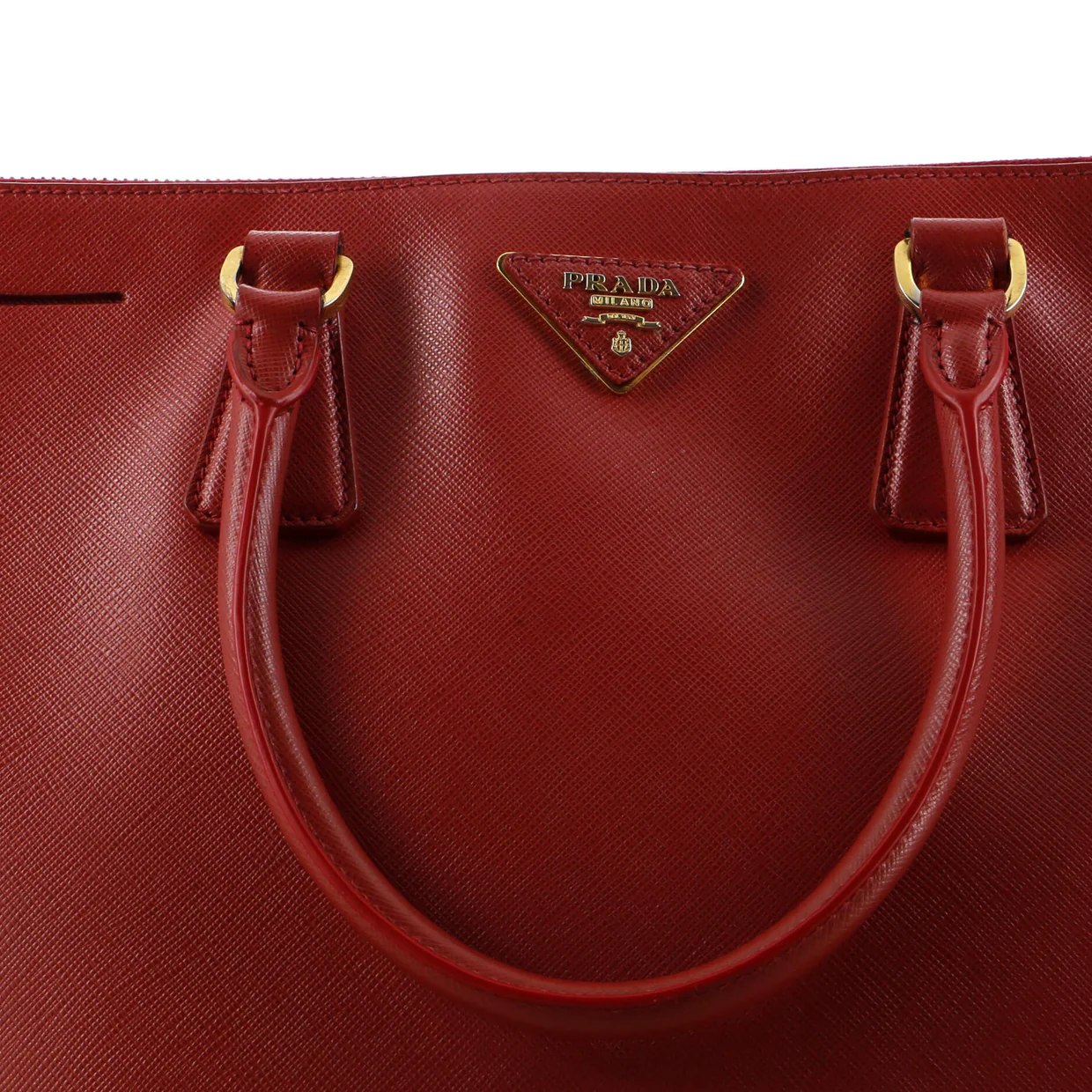 Double Zip Lux Tote Saffiano Leather Large - Deep Luxury