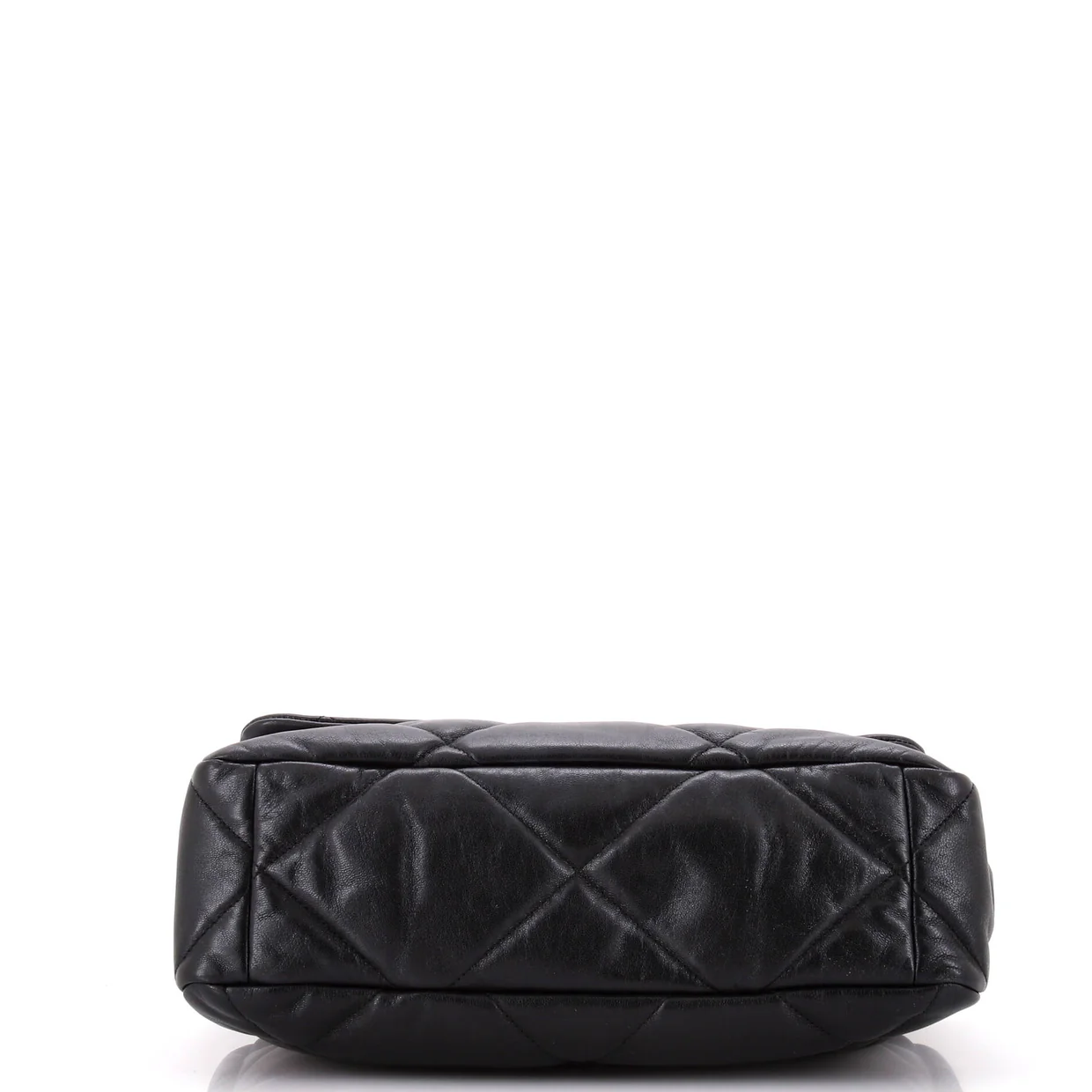 19 Flap Bag Quilted Leather Large - Deep Luxury