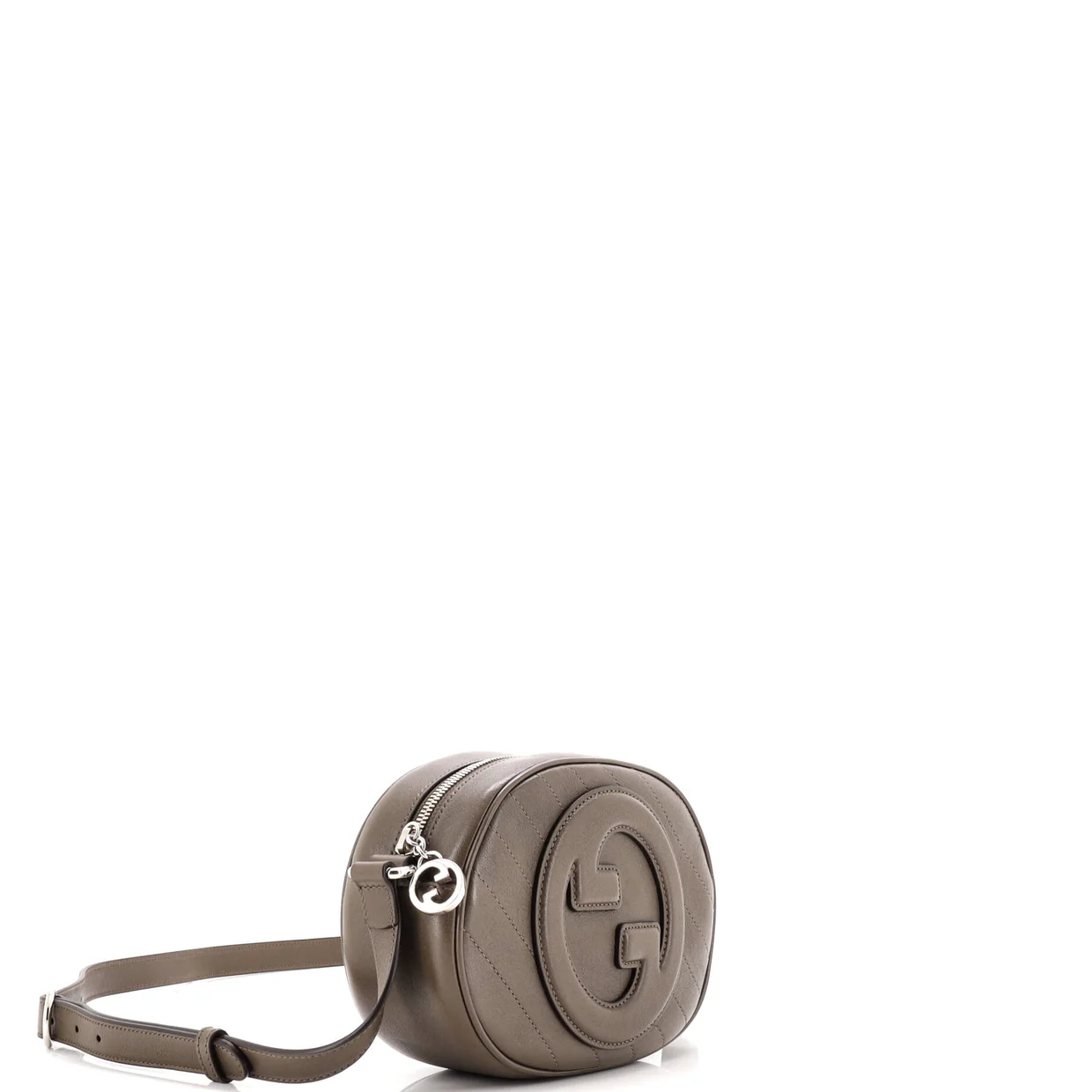 Blondie NM Round Camera Bag Diagonal Quilted Leather - Deep Luxury