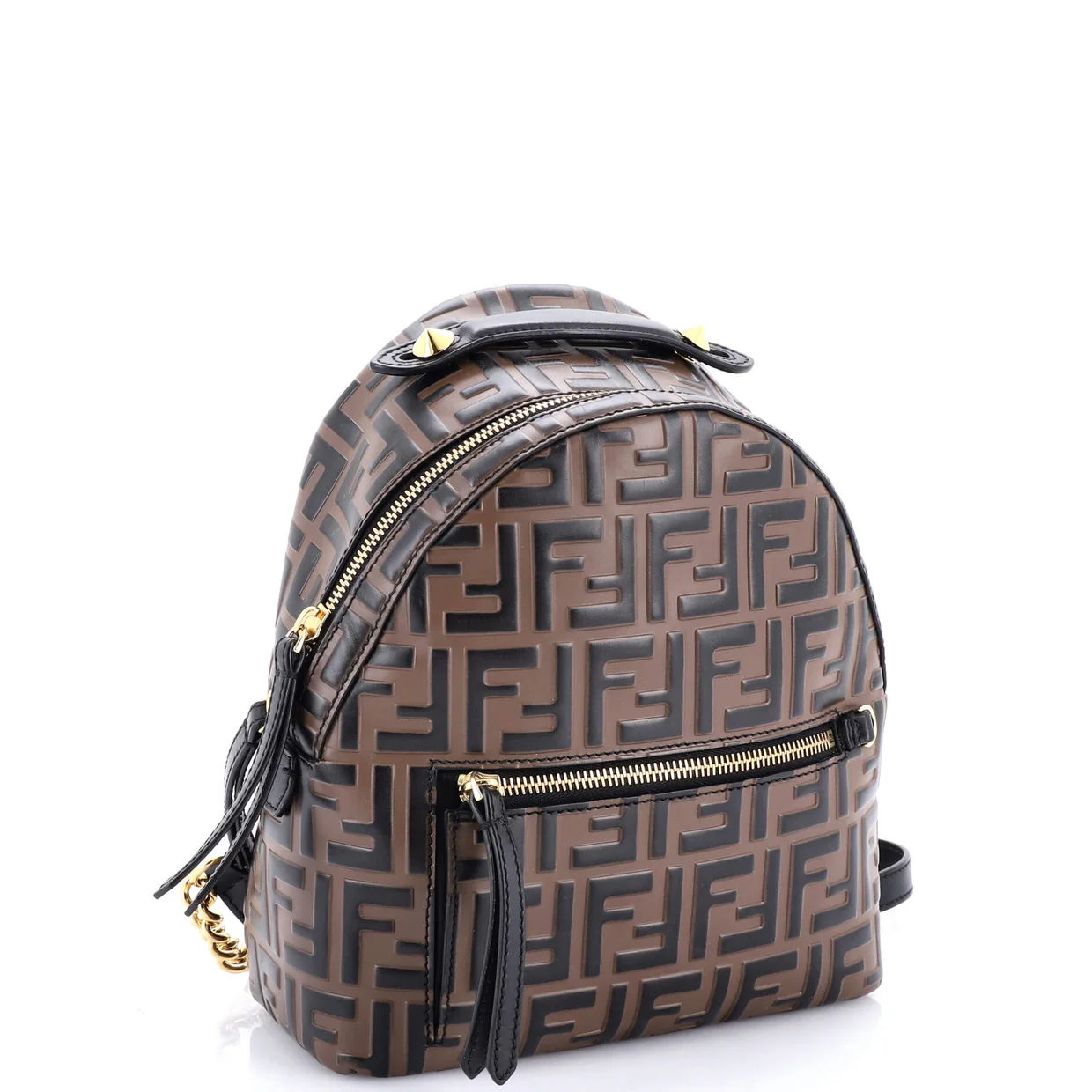 By The Way Backpack Zucca Embossed Leather Mini - Deep Luxury
