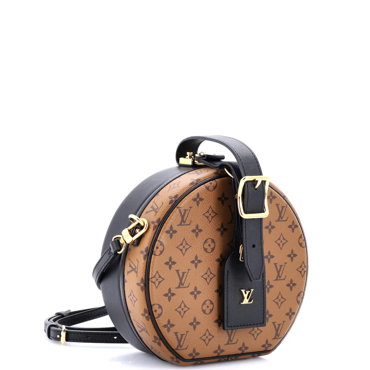 Petite Boite Chapeau Bag Reverse Monogram Canvas - Deep Luxury