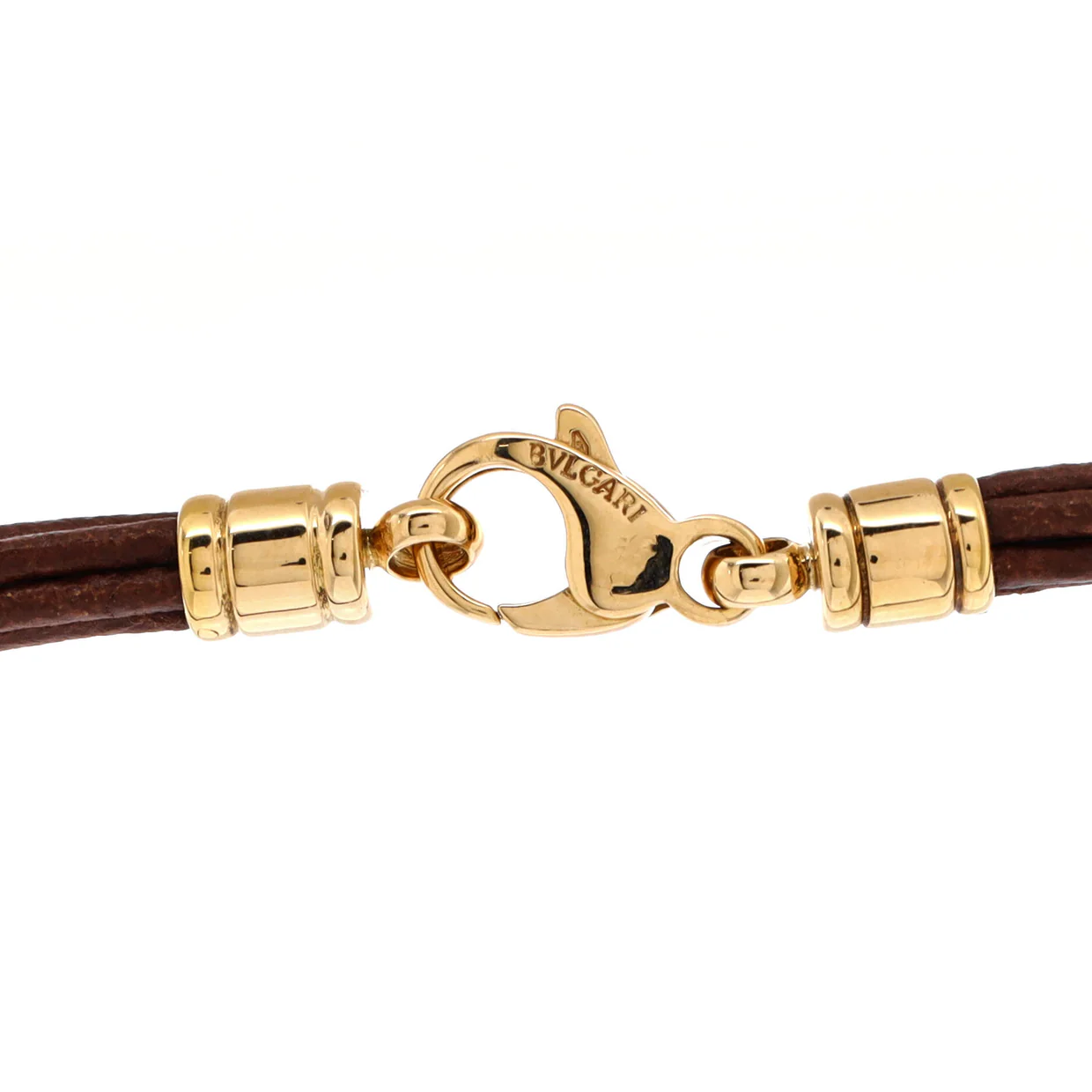 Tondo Heart Necklace Stainless Steel with 18K Yellow Gold and Cord - Deep Luxury