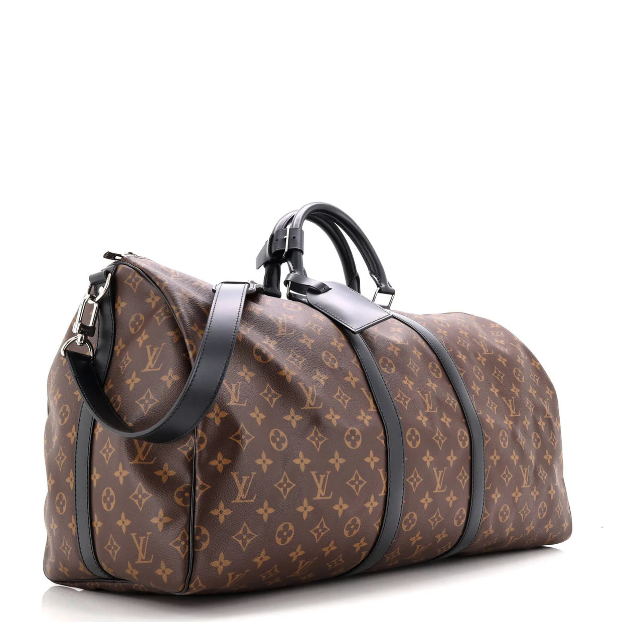 Keepall Bandouliere Bag Macassar Monogram Canvas 55 - Deep Luxury