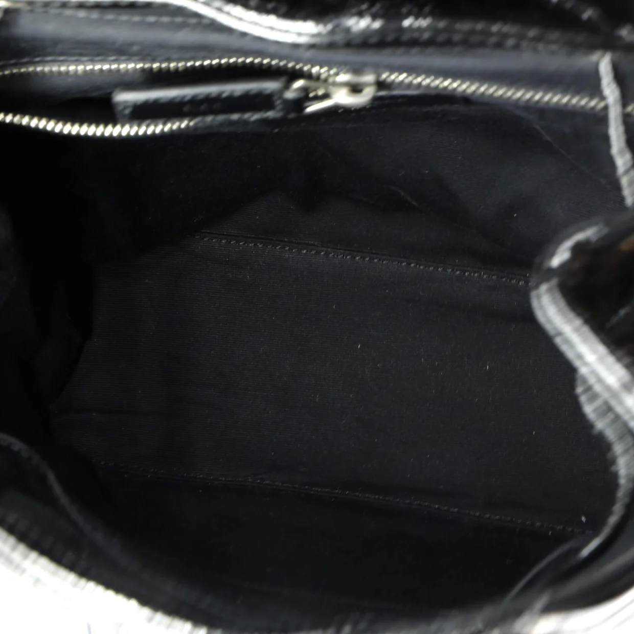 LouLou Backpack Matelasse Chevron Patent Small - Deep Luxury