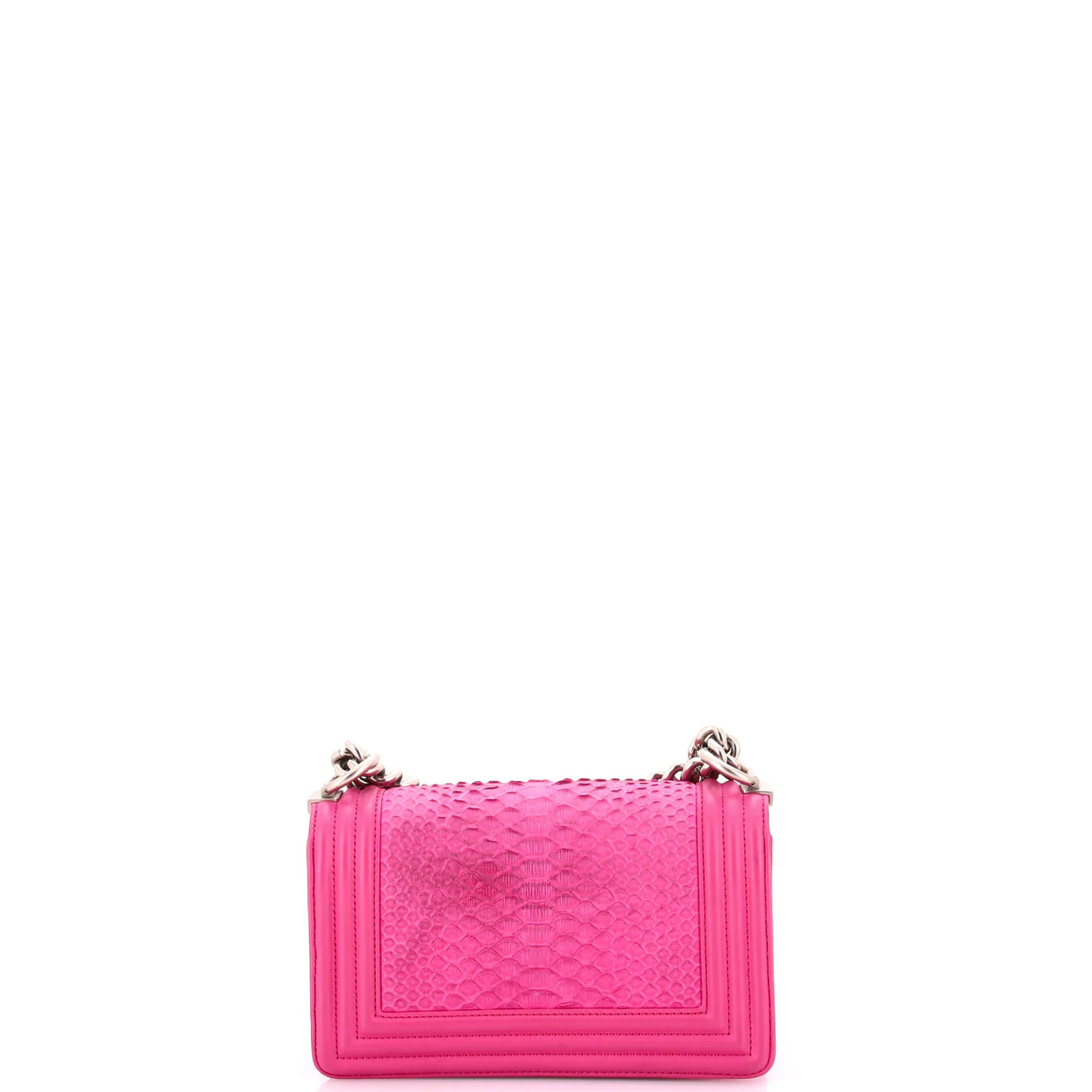 Boy Flap Bag Python Small - Deep Luxury