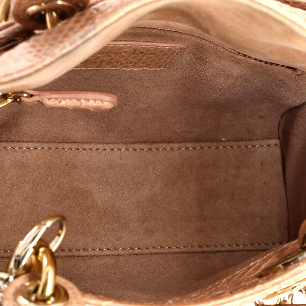 Lady Dior Chain Bag Python Mini - Deep Luxury