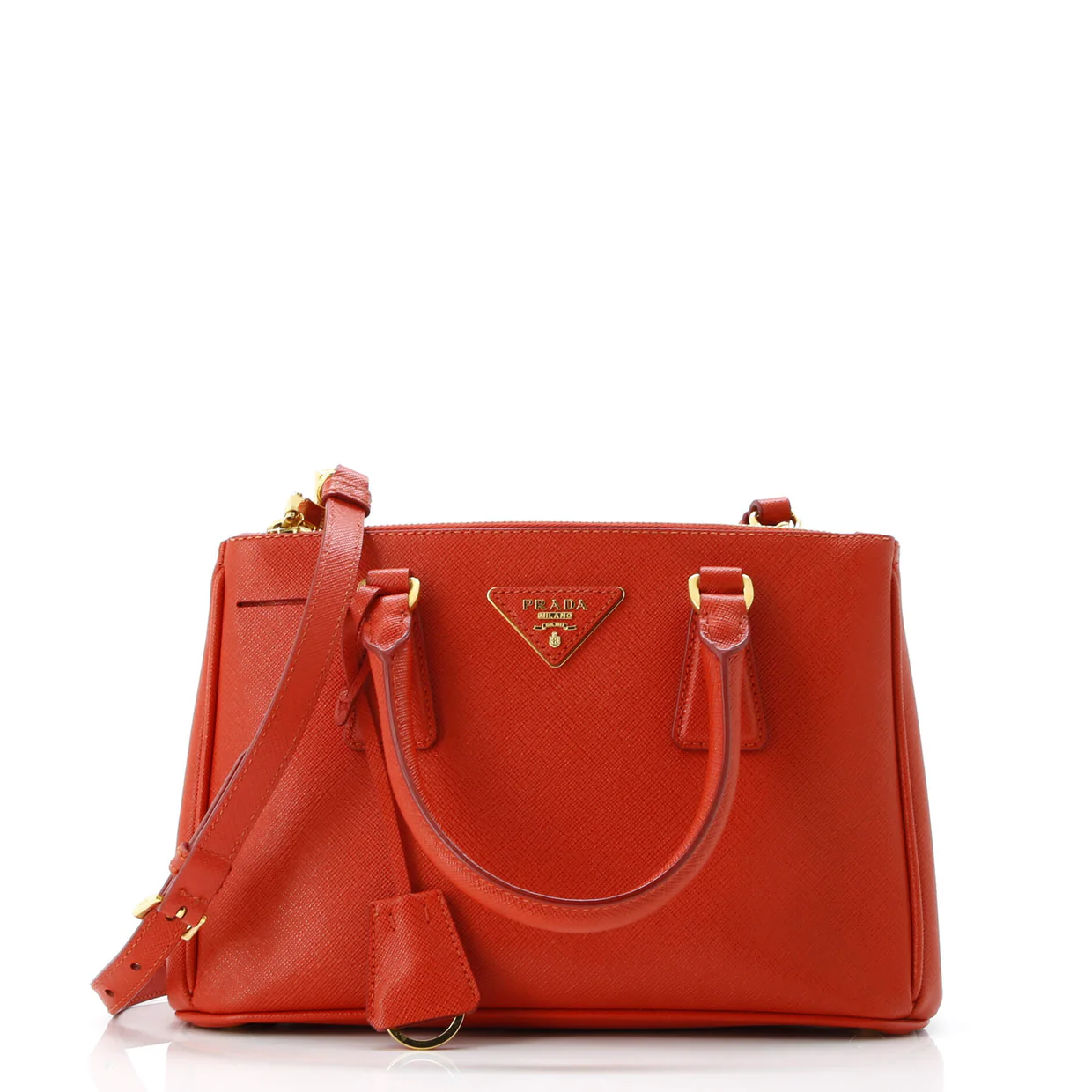 Double Zip Lux Tote Saffiano Leather Mini - Deep Luxury