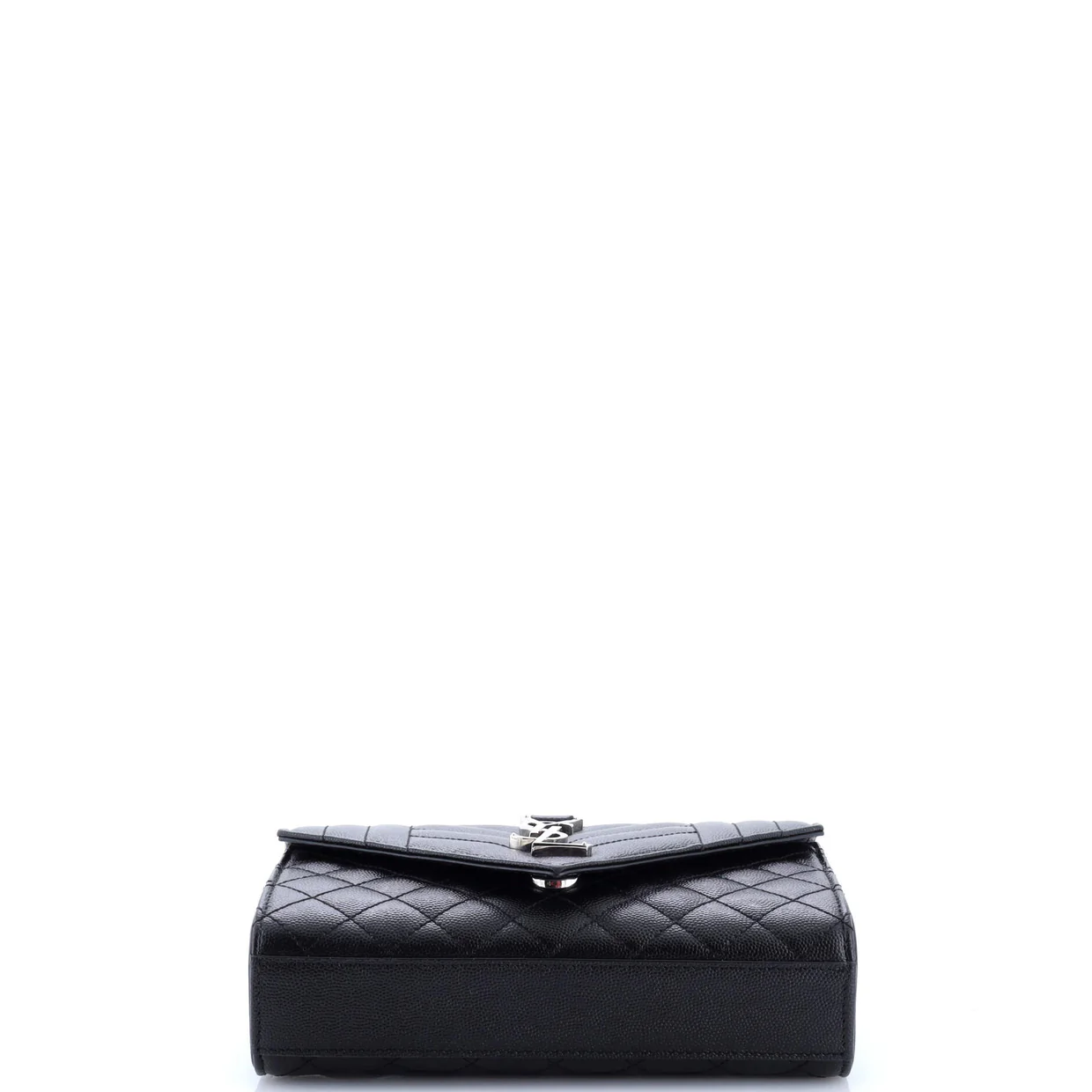 Classic Monogram Envelope Satchel Mixed Matelasse Leather Small - Deep Luxury