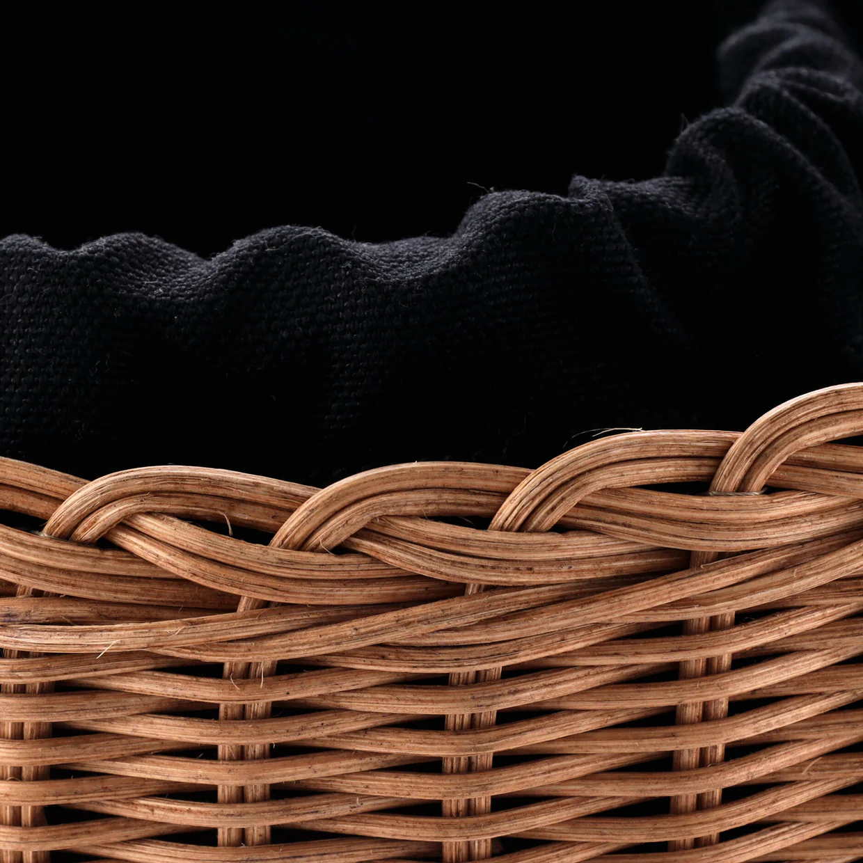 Panier Tassel Round Bucket Bag Wicker with Leather - Deep Luxury