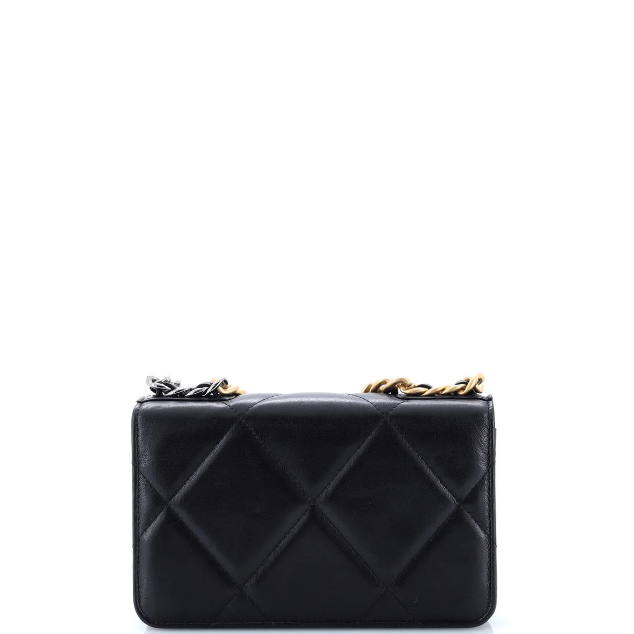 19 Wallet on Chain Quilted Goatskin - Deep Luxury