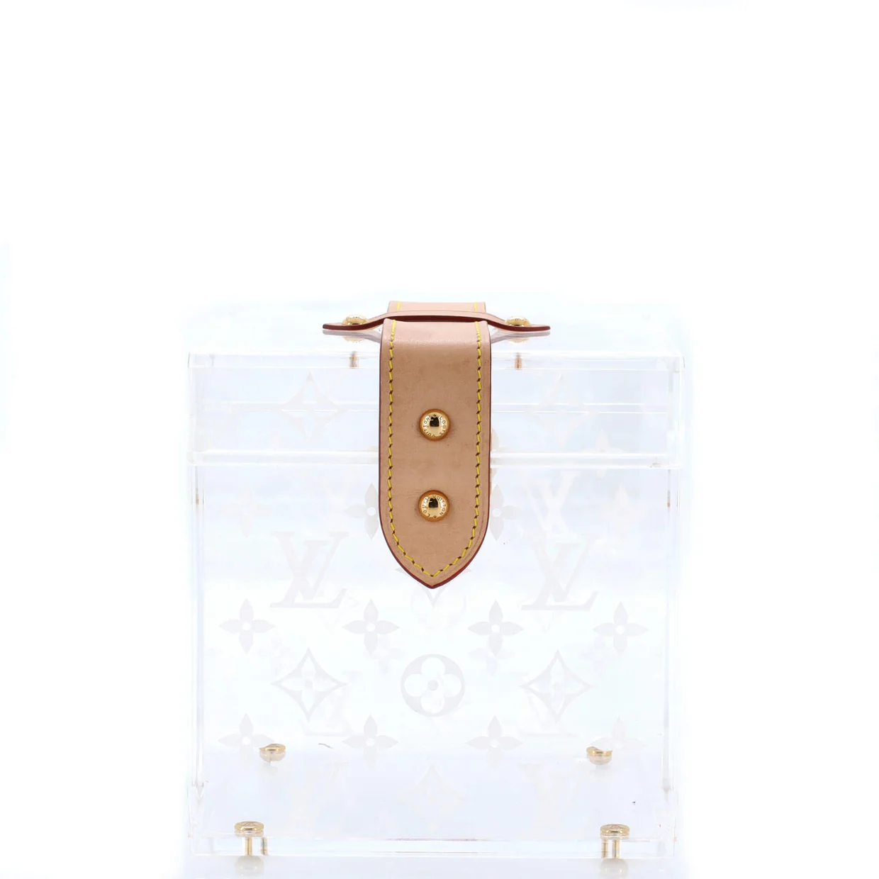 Cube Scott Box Monogram Plexiglass - Deep Luxury