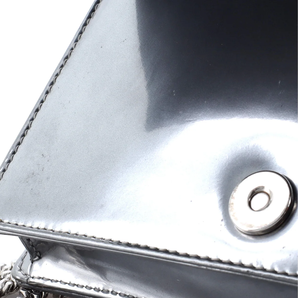 Diorama Wallet on Chain Cannage Embossed Calfskin - Deep Luxury