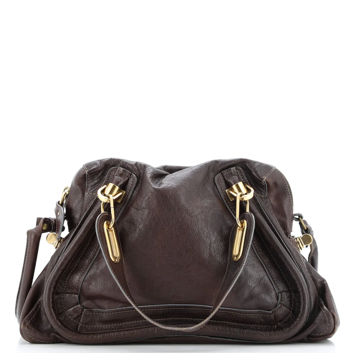 Paraty Top Handle Bag Leather Medium - Deep Luxury