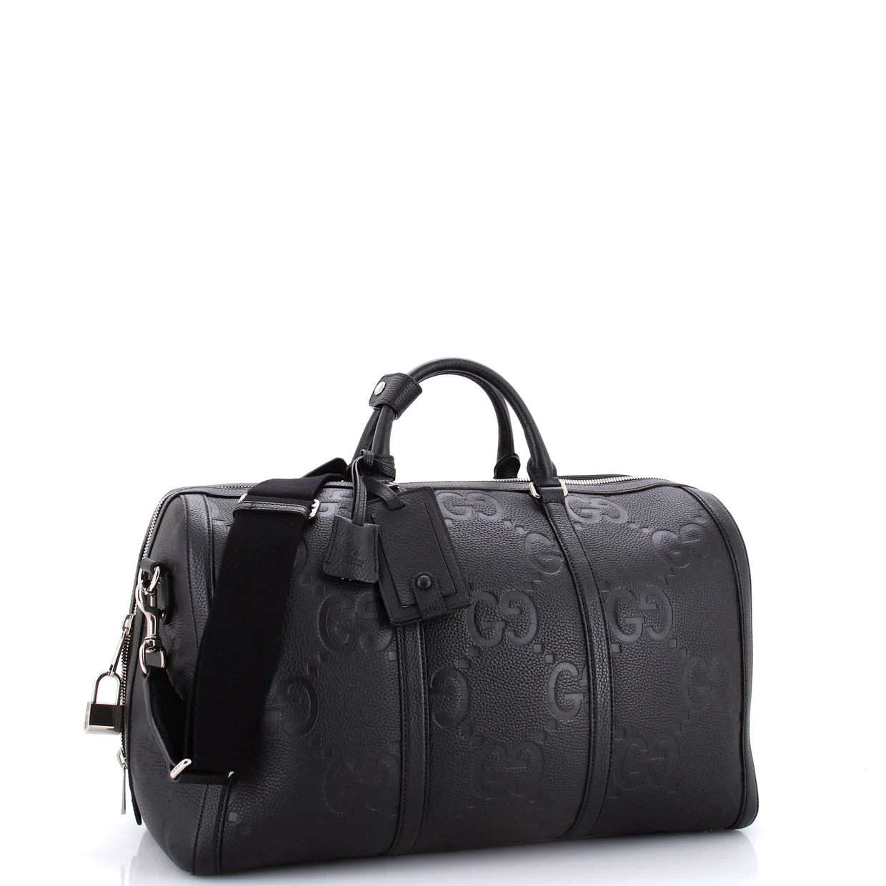 Duffle Bag Jumbo GG Embossed Leather Small - Deep Luxury