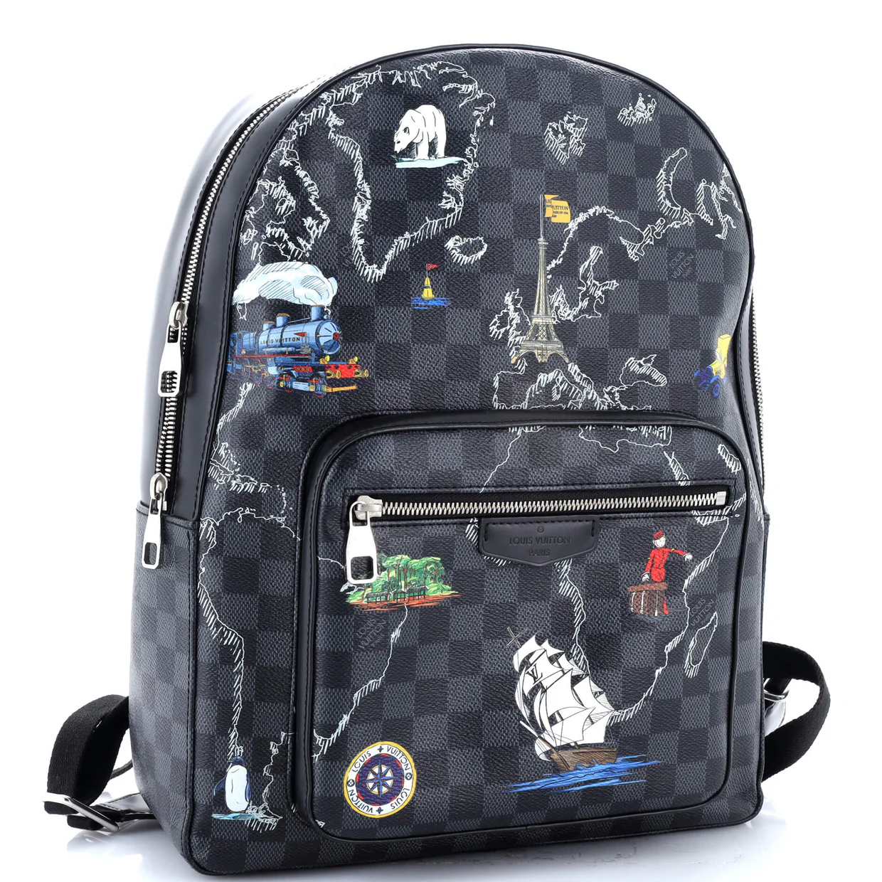 Josh Backpack Limited Edition Renaissance Map Damier Graphite - Deep Luxury