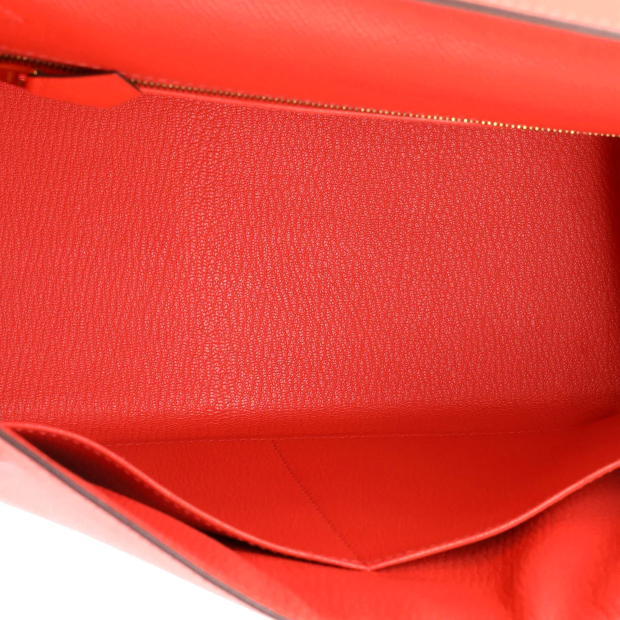 Kelly Handbag Rouge Pivoine Epsom with Gold Hardware 28 - Deep Luxury