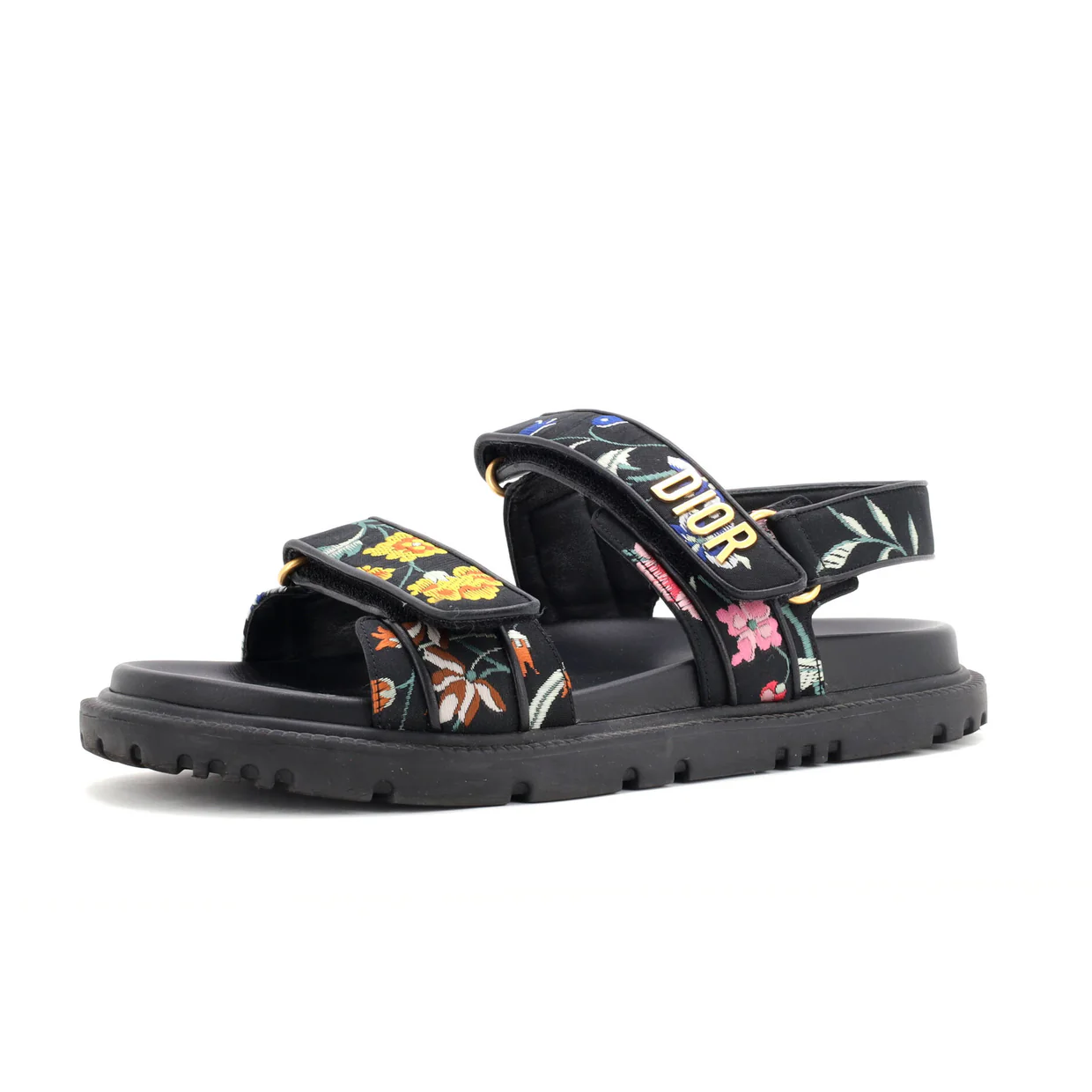 Women's DiorAct Sandals Printed Technical Fabric - Deep Luxury