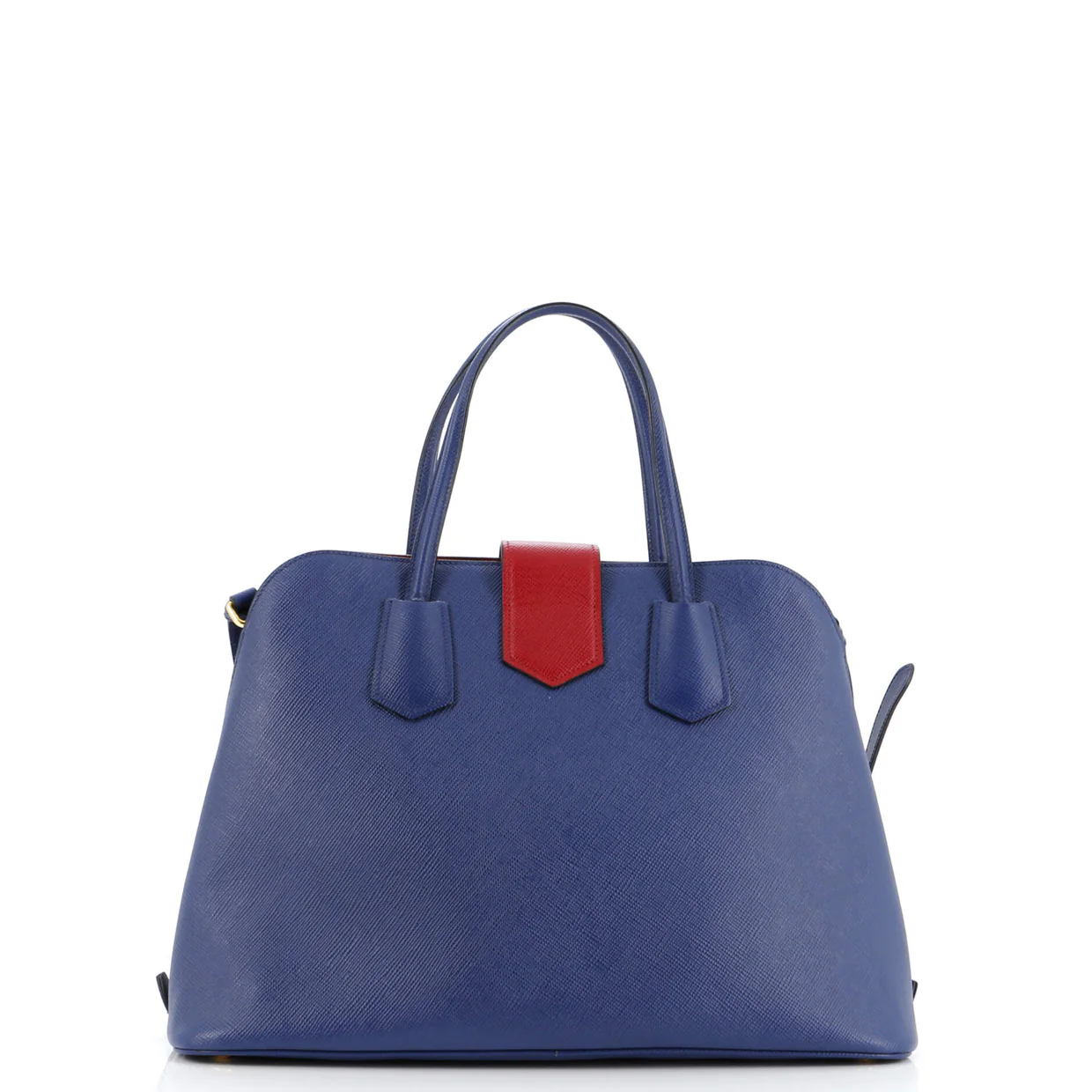 Convertible Turnlock Flap Promenade Bag Saffiano Leather Medium - Deep Luxury