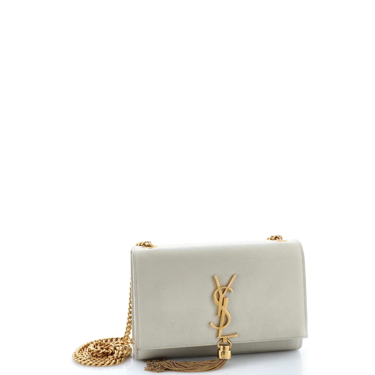 Classic Monogram Tassel Crossbody Bag Grainy Leather Small - Deep Luxury