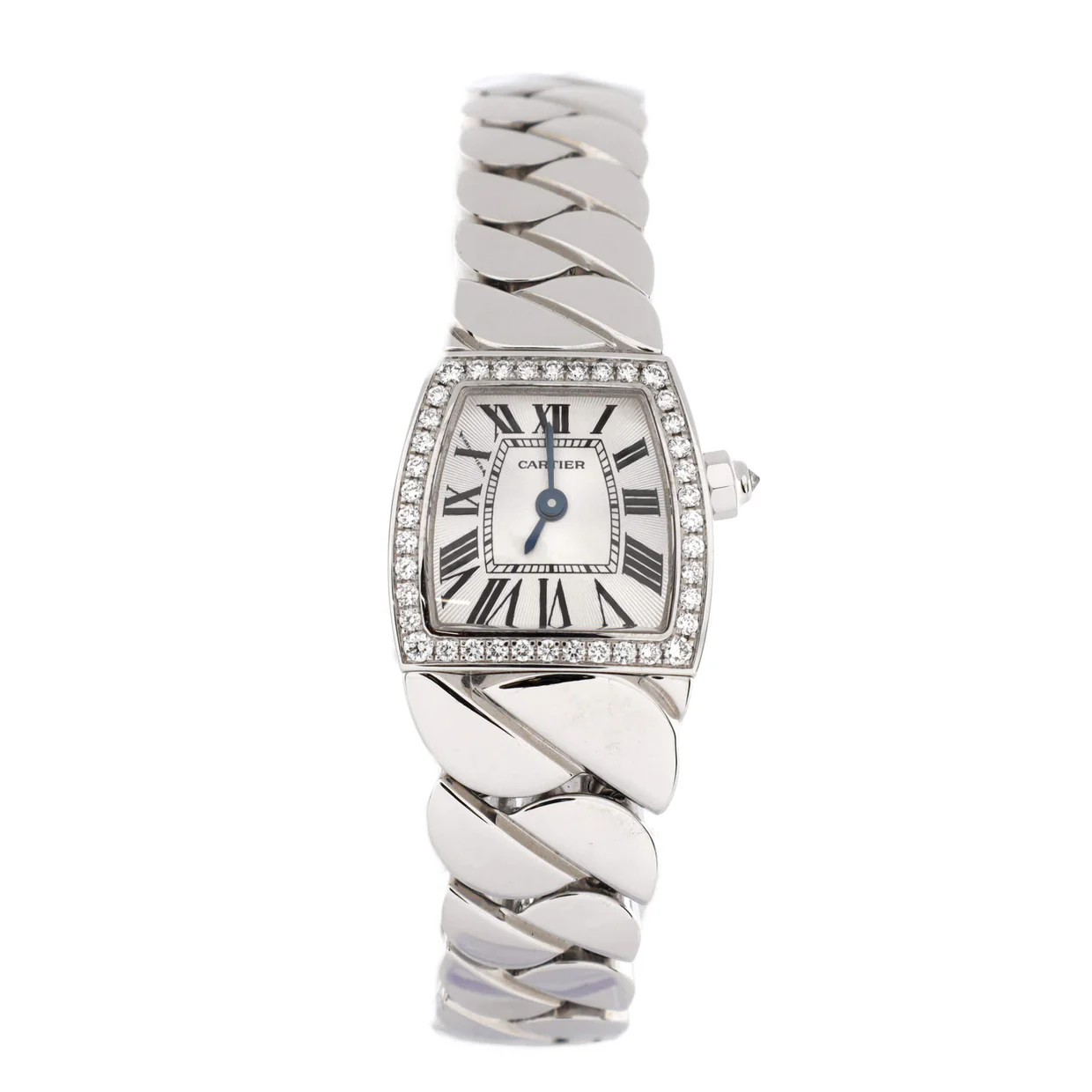 La Dona de Cartier Quartz Watch White Gold with Diamond Bezel 18 - Deep Luxury