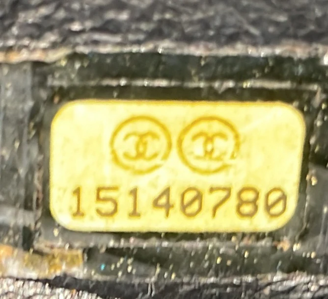 Clutch with Chain Quilted Patent - Deep Luxury