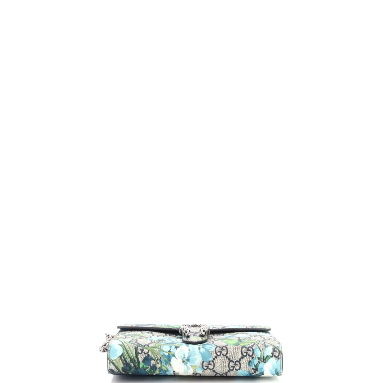 Dionysus Chain Wallet Blooms Print GG Coated Canvas Long - Deep Luxury