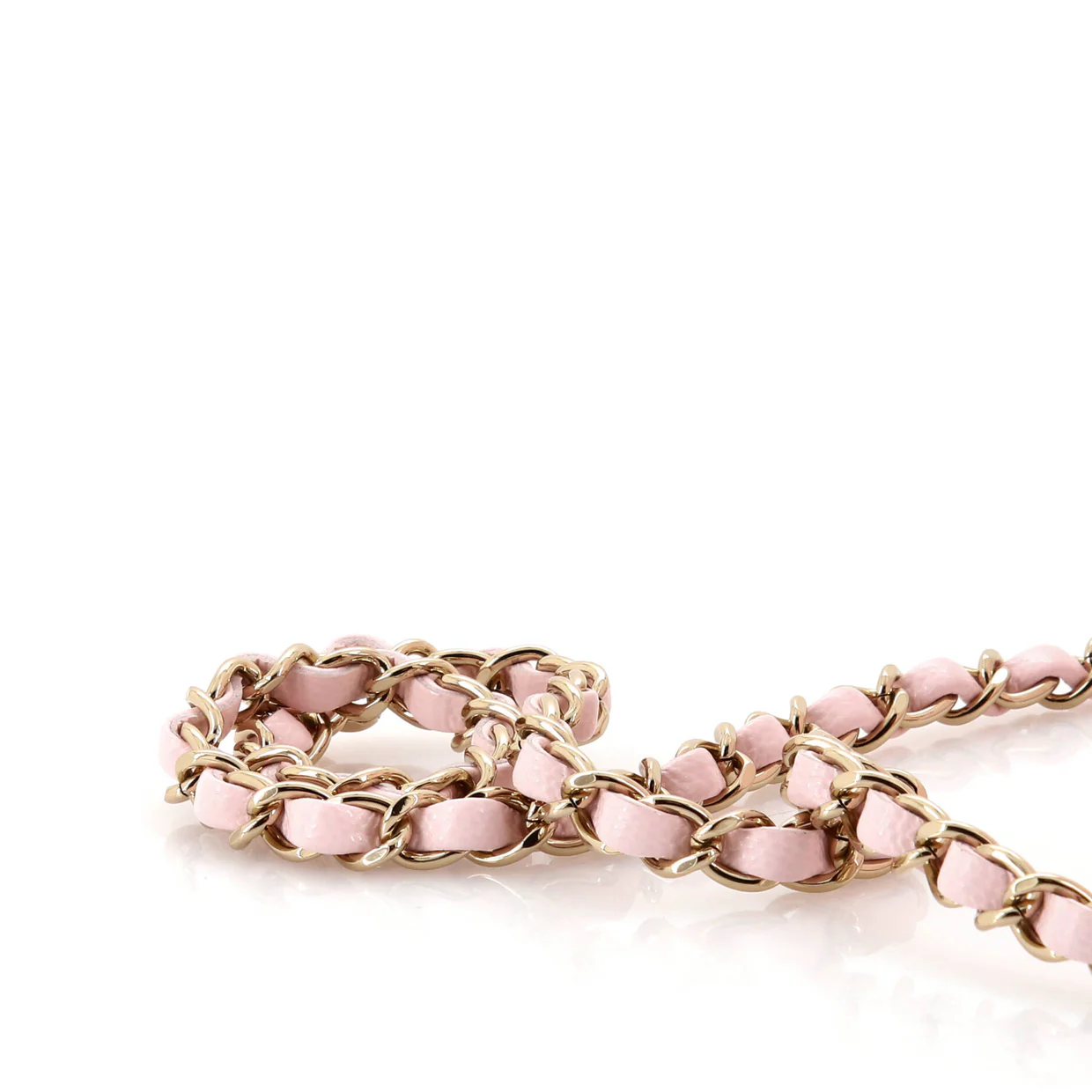 CC Top Handle Vanity Case with Chain Quilted Caviar Small - Deep Luxury