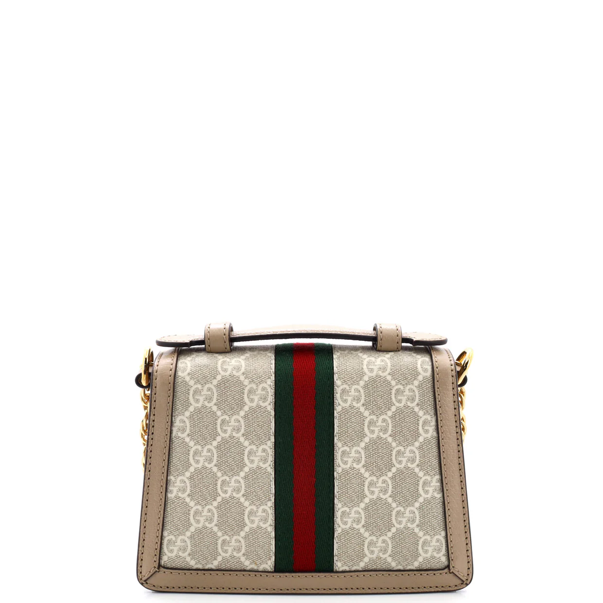 Ophidia Flap Top Handle Bag GG Coated Canvas Mini - Deep Luxury