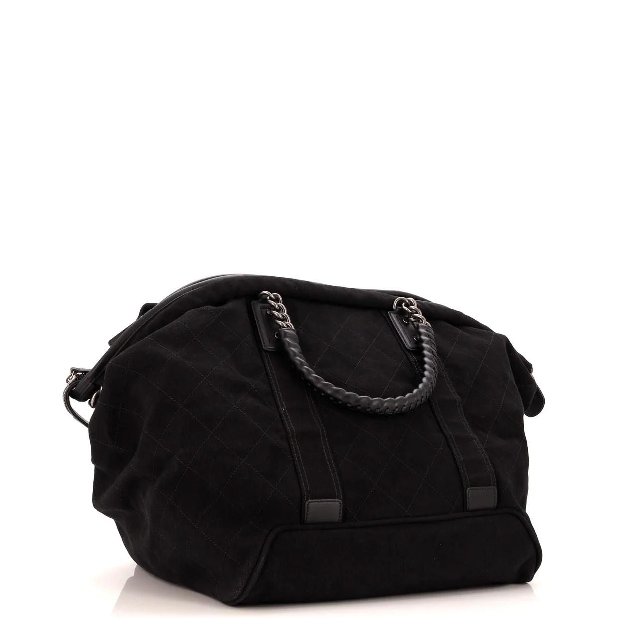 Street Style Weekender Bag Quilted Canvas - Deep Luxury
