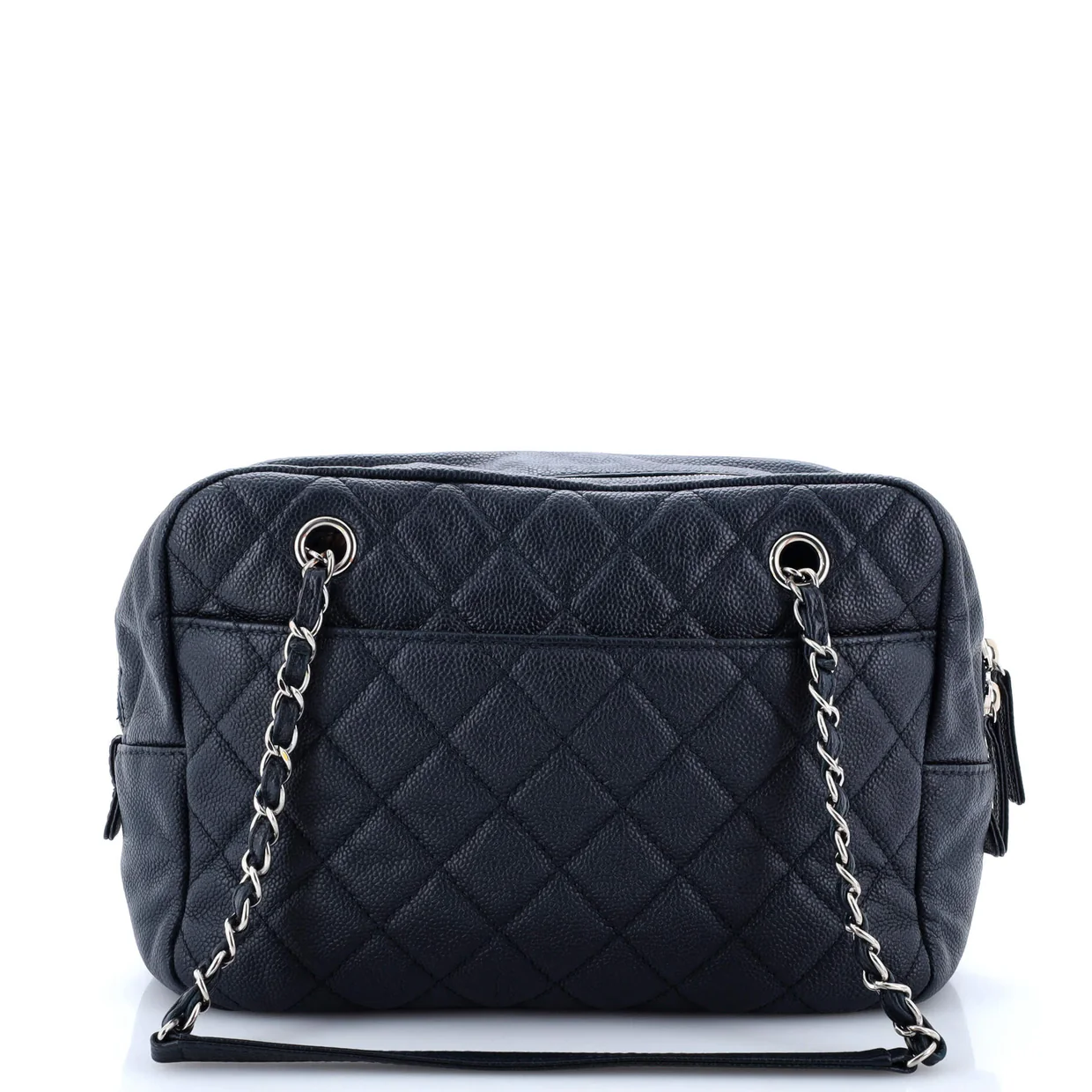 Camera Case Flap Bag Quilted Caviar Medium - Deep Luxury