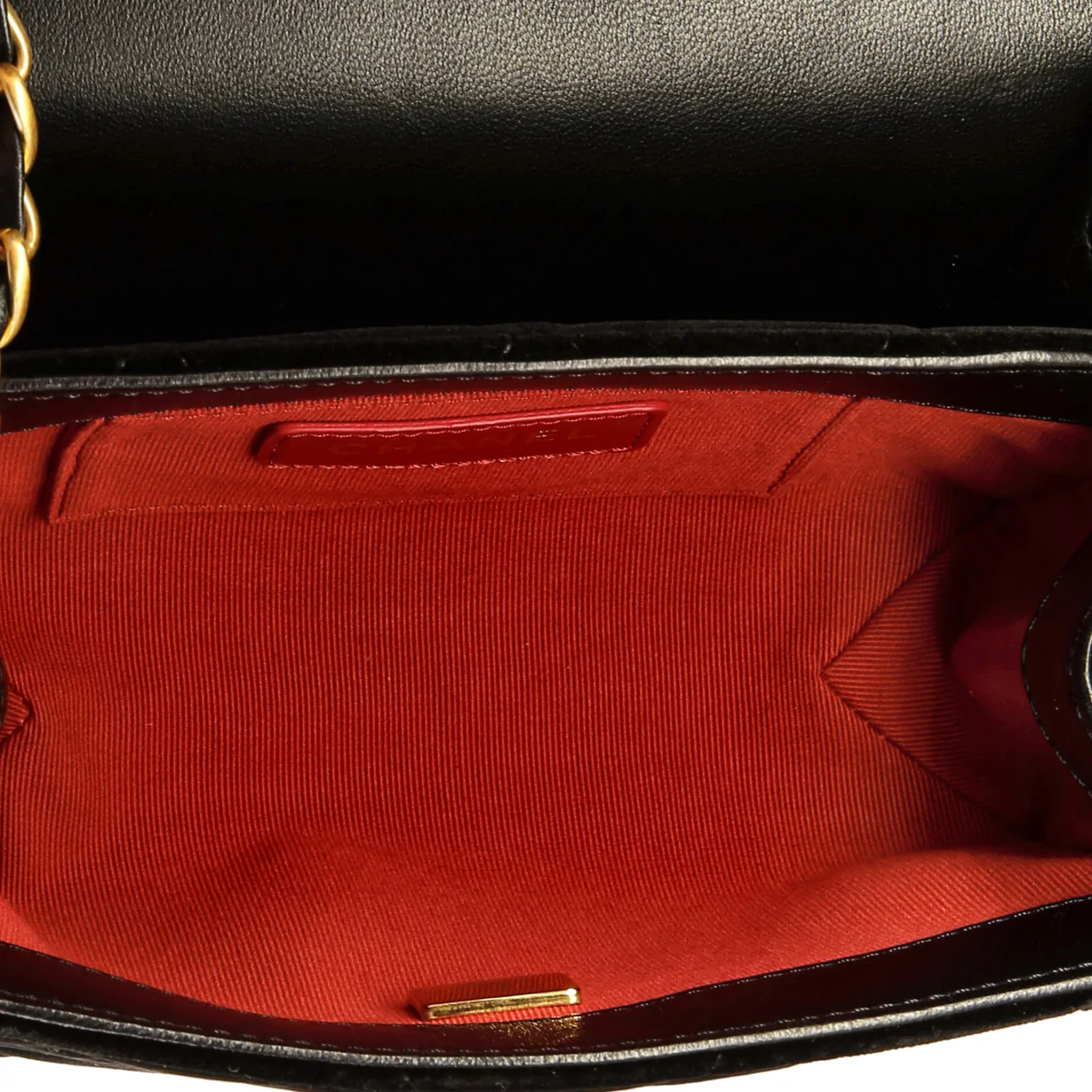 Diamond Lock CC Flap Bag Quilted Velvet with Crystals Mini - Deep Luxury