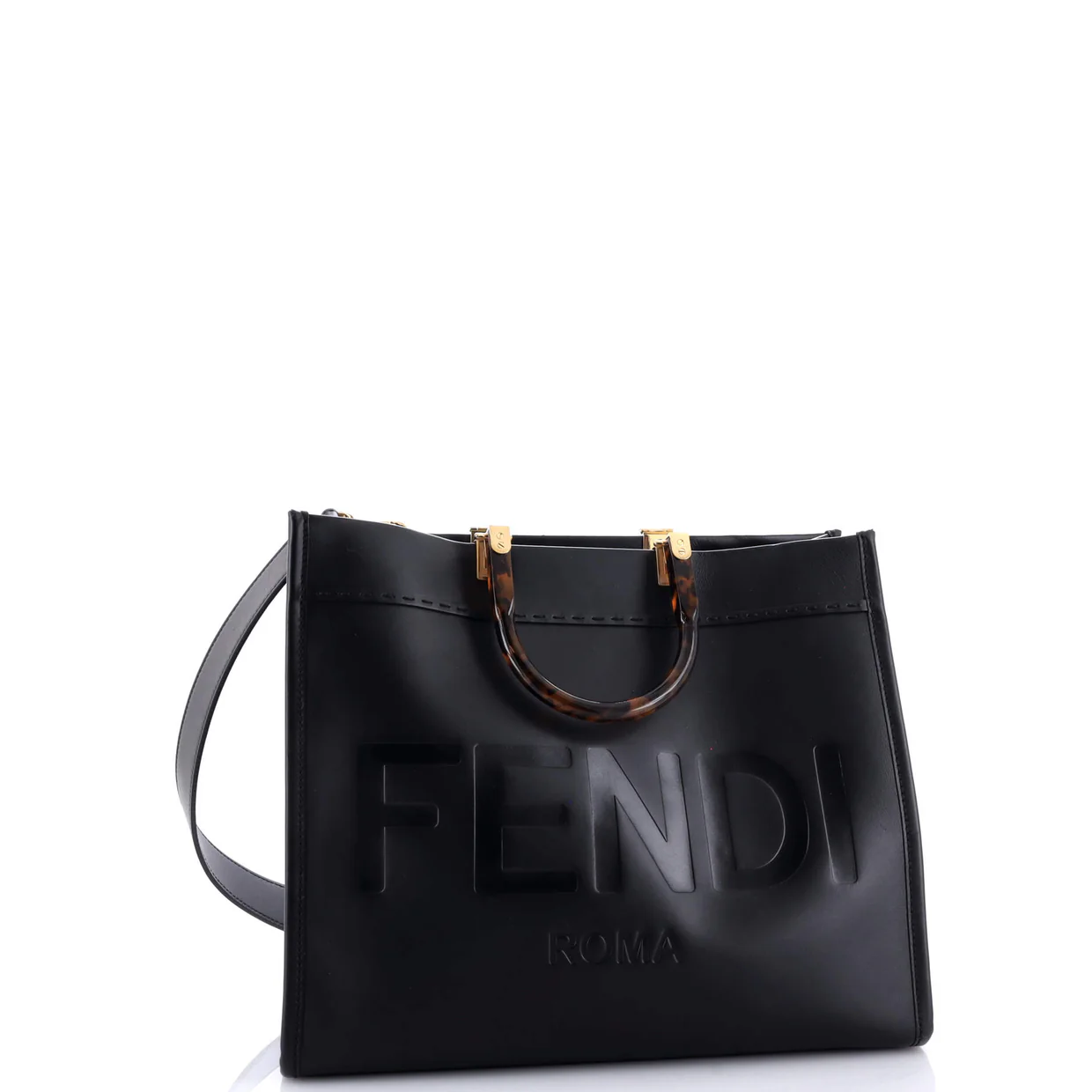 Sunshine Shopper Tote Leather Medium - Deep Luxury