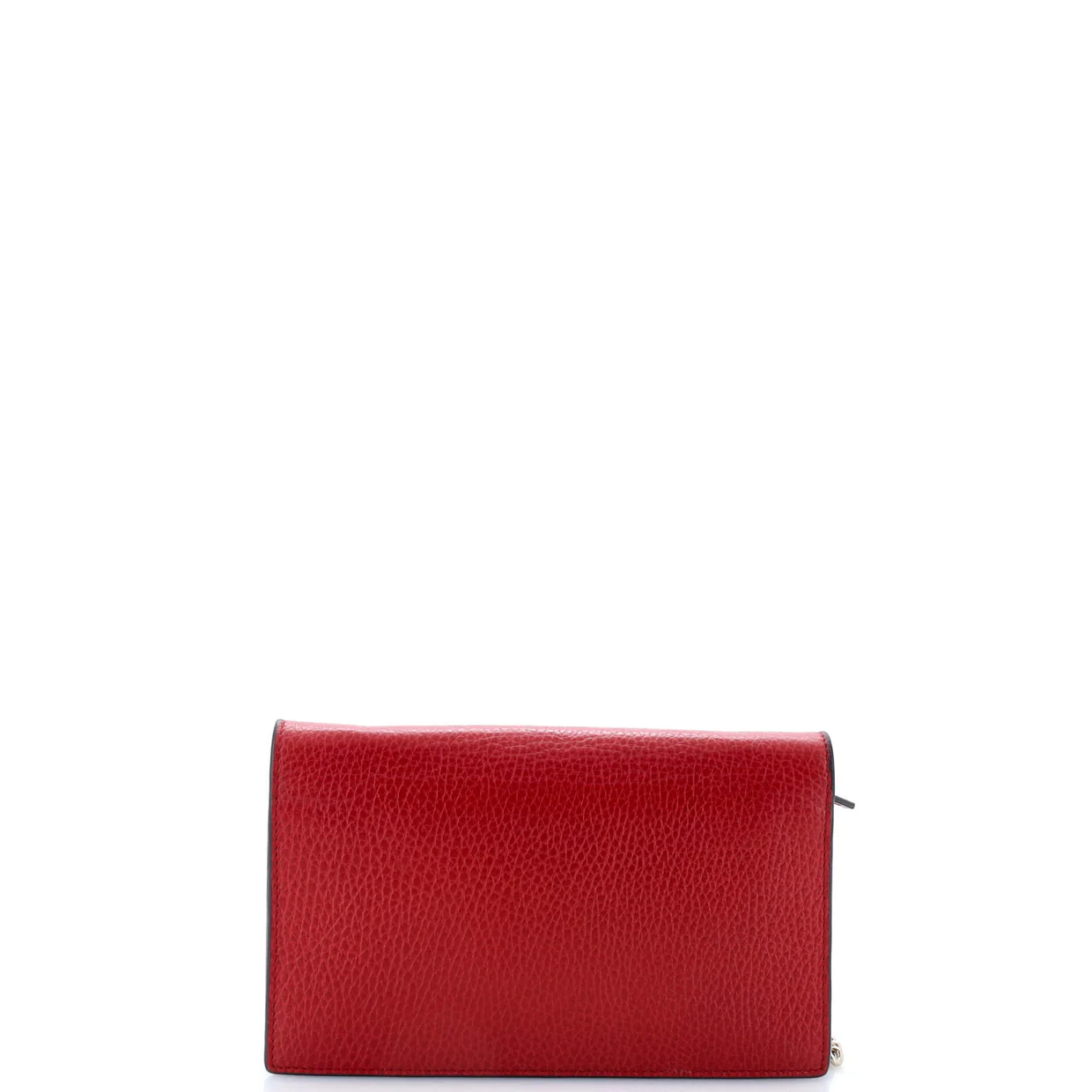 Interlocking Wallet on Chain Leather - Deep Luxury