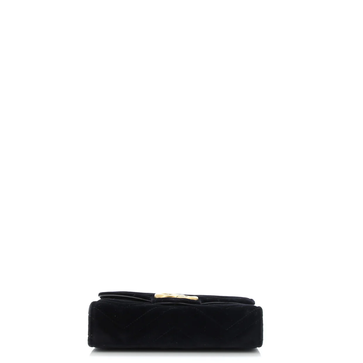 GG Marmont Chain Wallet Matelasse Velvet Mini - Deep Luxury