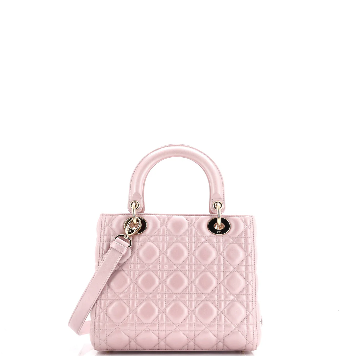 Lady Dior Bag Cannage Quilt Lambskin Medium - Deep Luxury