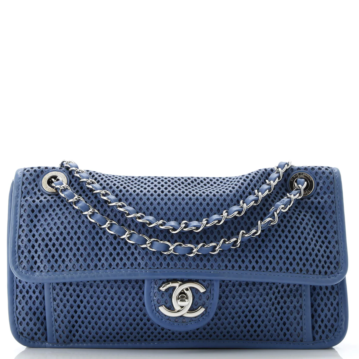 Up In The Air Flap Bag Perforated Leather Medium - Deep Luxury