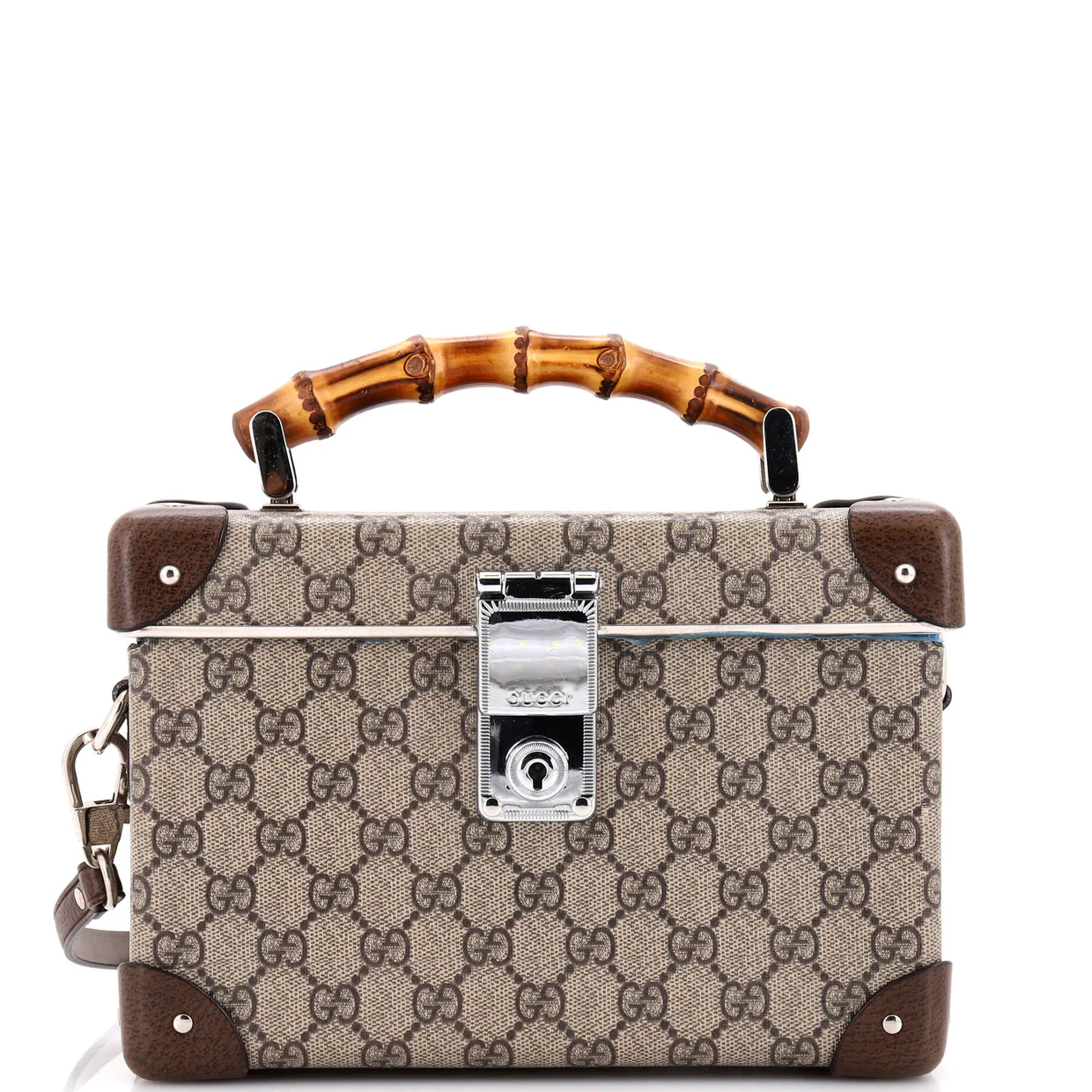 Bamboo Globe-Trotter Vanity Case GG Coated Canvas - Deep Luxury
