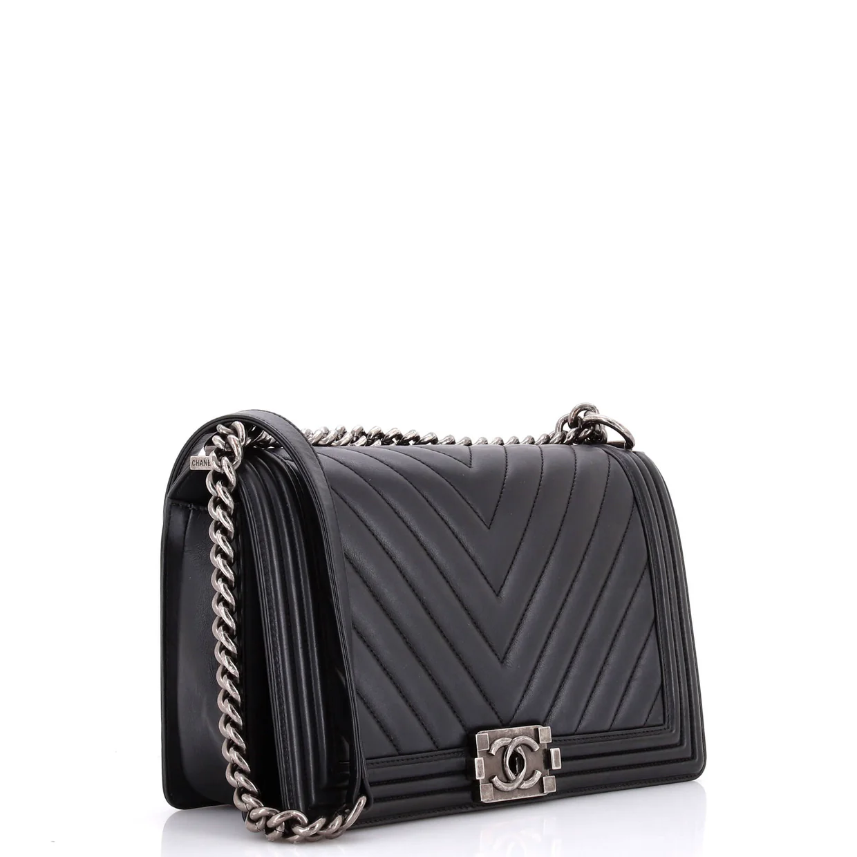 Boy Flap Bag Chevron Lambskin Old Medium - Deep Luxury