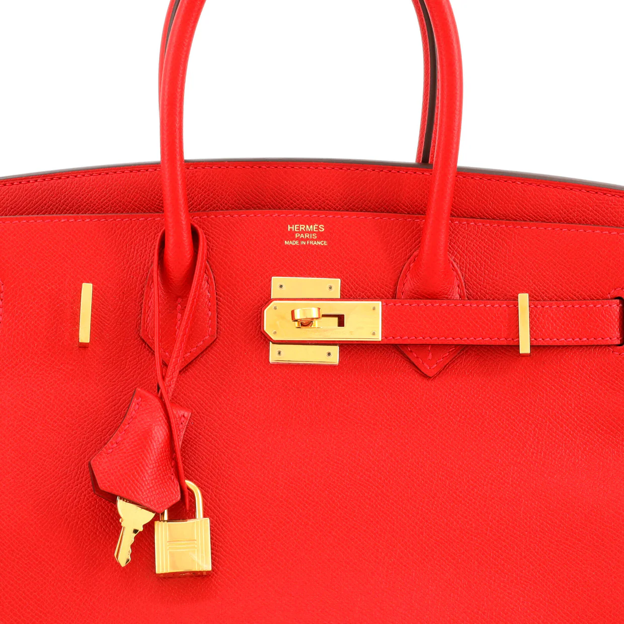 Birkin Handbag Rouge Casaque Epsom with Gold Hardware 30 - Deep Luxury