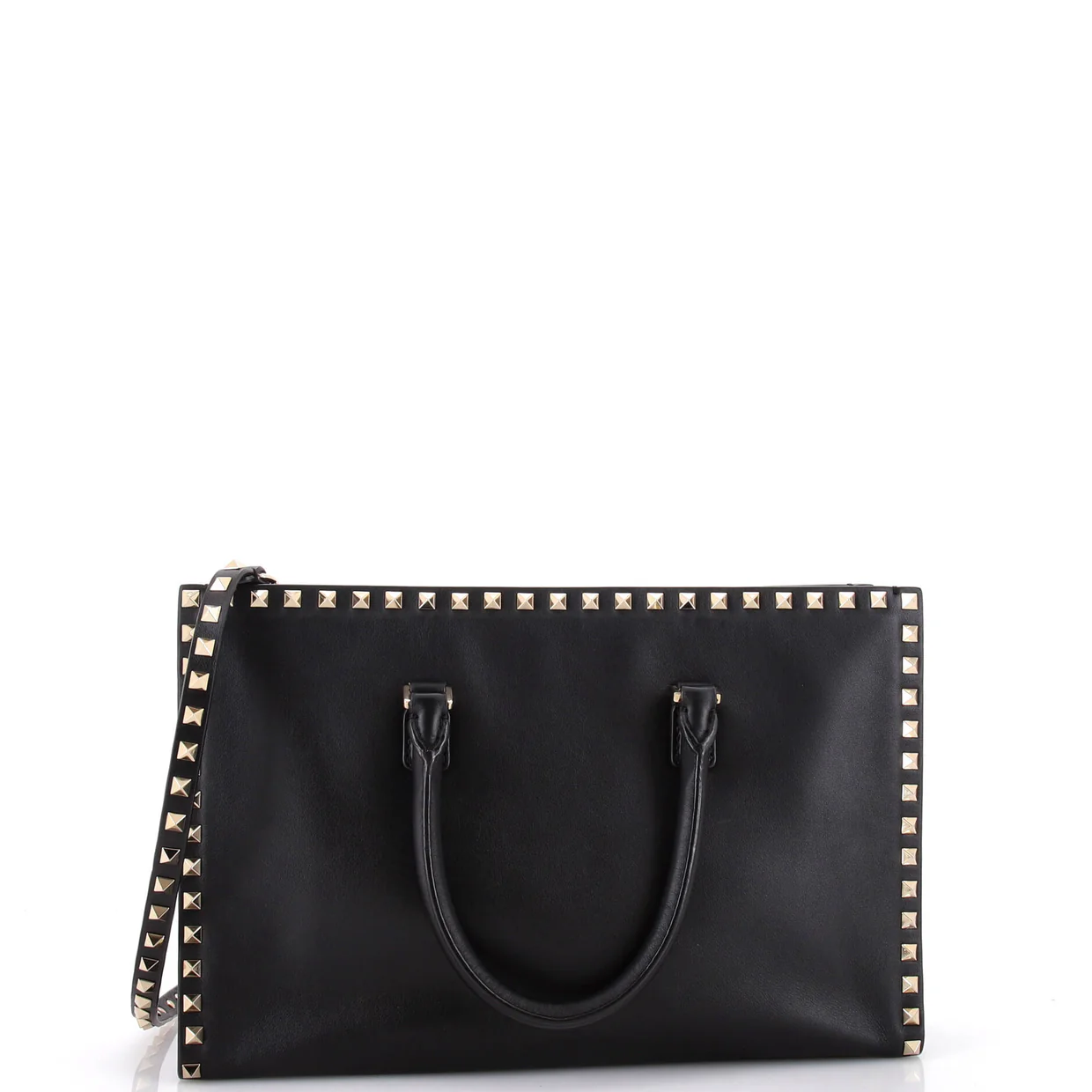 Rockstud Convertible Tote Leather Medium - Deep Luxury
