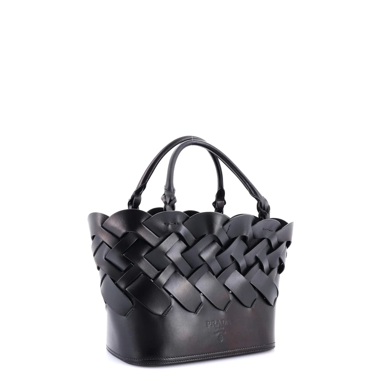 Tress Tote Leather Small - Deep Luxury