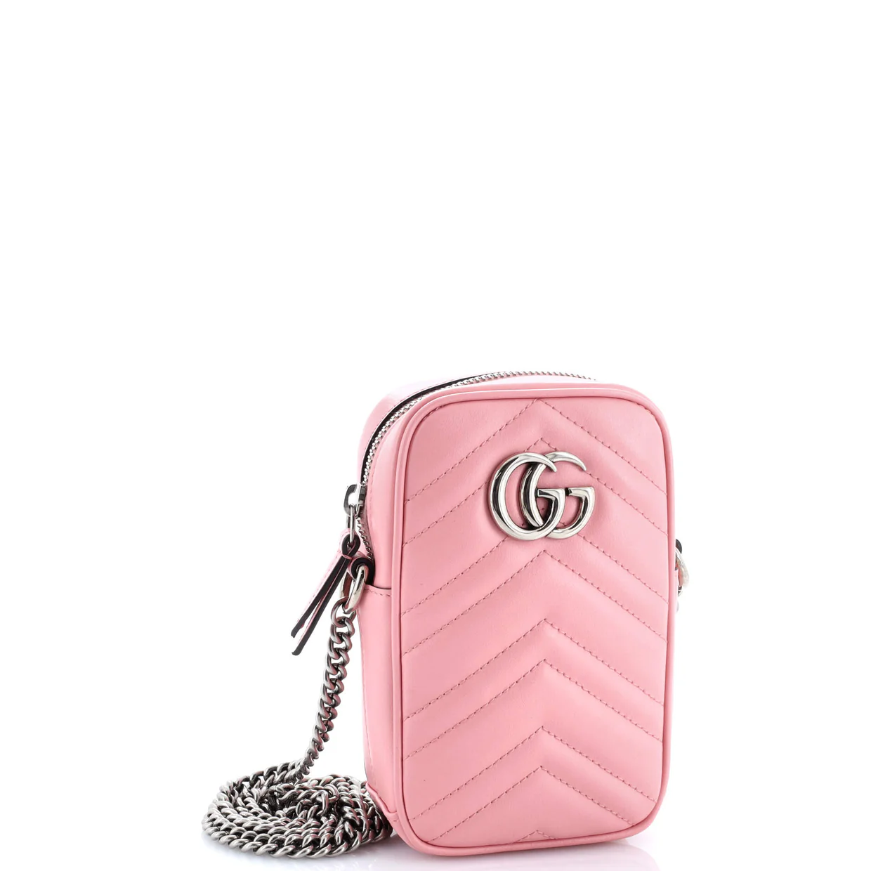 GG Marmont Vertical Phone Crossbody Bag Matelasse Leather Mini - Deep Luxury