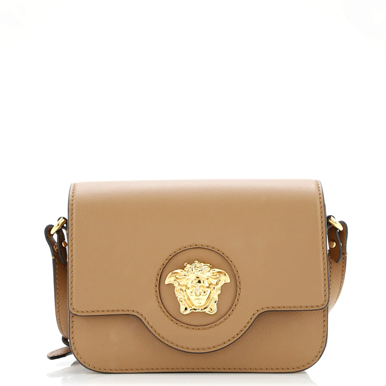 La Medusa Flap Shoulder Bag Leather Small - Deep Luxury