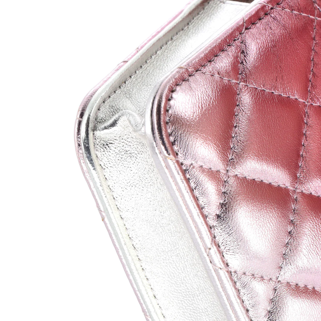 Coco Punk Chain Clutch Quilted Gradient Metallic Lambskin - Deep Luxury