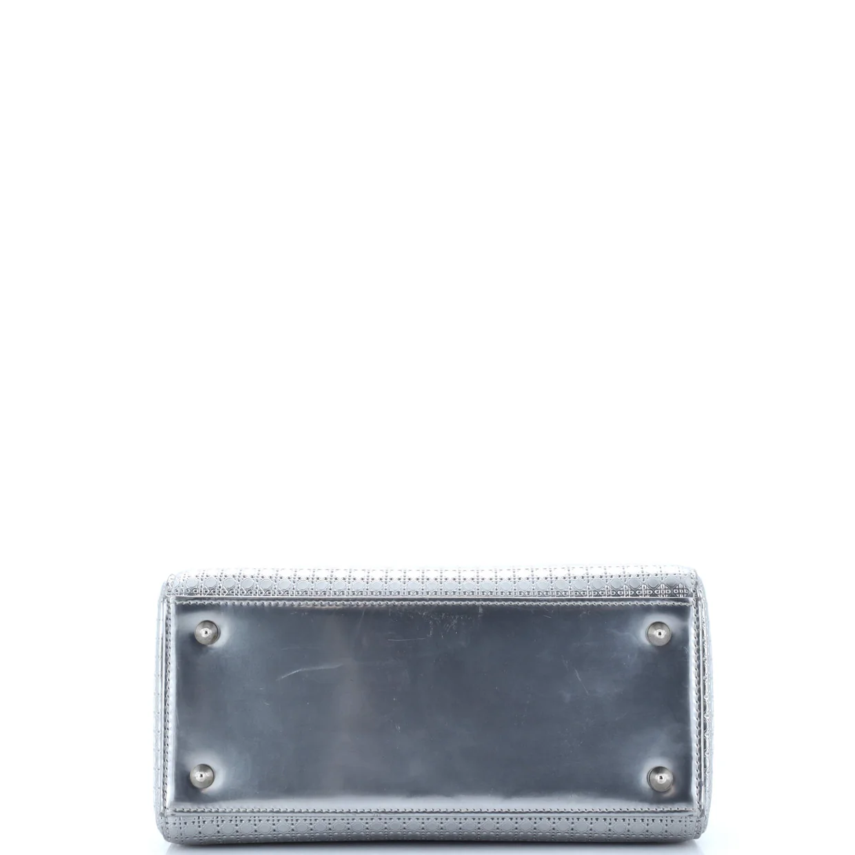 Lady Dior Bag Micro Cannage Metallic Calfskin Medium - Deep Luxury