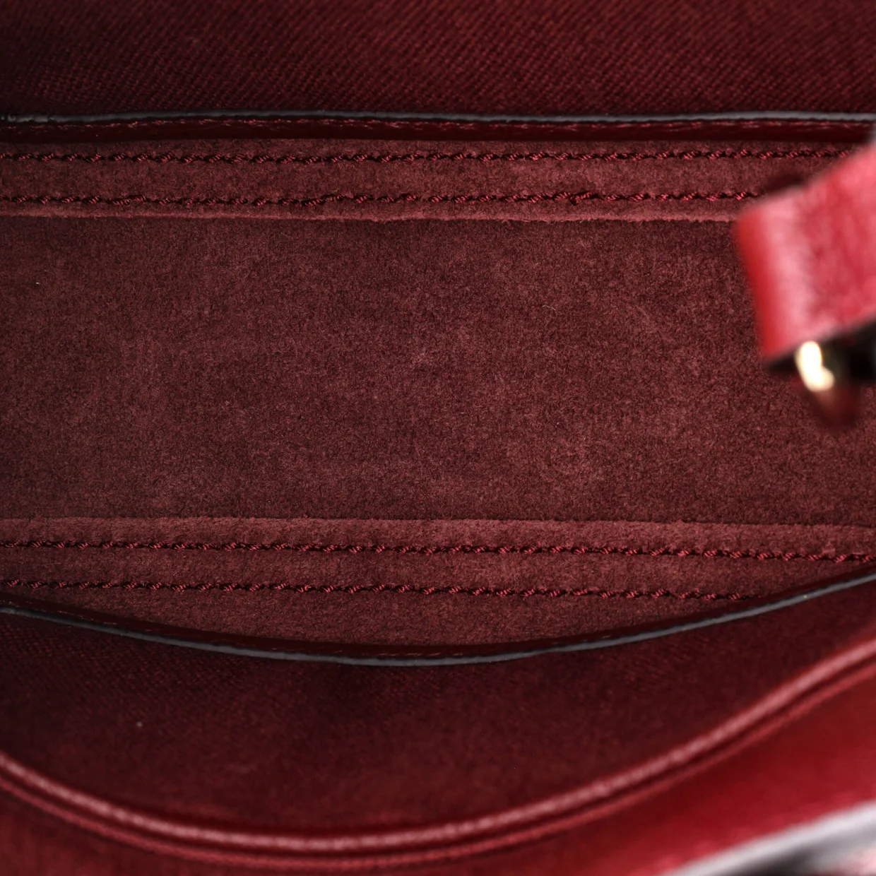 Top Handle Tote with Hook Closure Leather Small - Deep Luxury