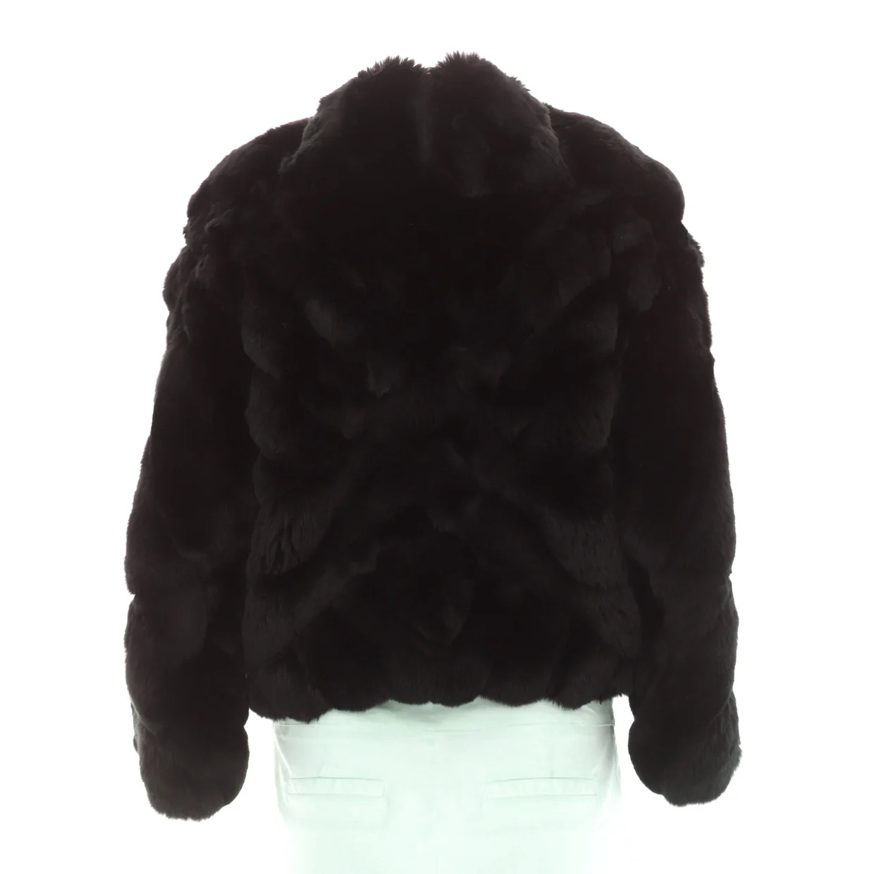 Women's Collar Jacket Fur - Deep Luxury